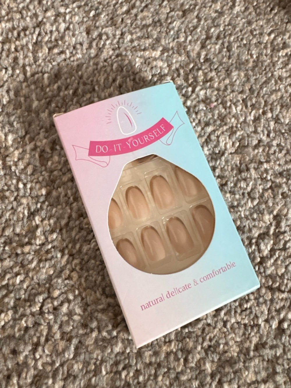 Do-It-Yourself Natural Nude Press-On Nails